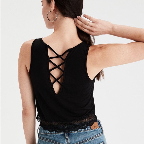 💕NWT💕 LACE HEM TANK TOP - Picture 3 of 7